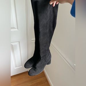 Stuart Weitzman Black Suede Boots